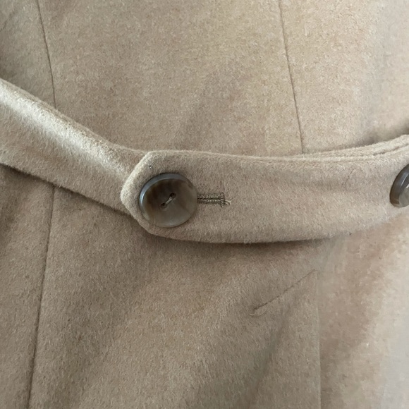 Calvin Klein tan wool coat, size 6 - Picture 7 of 15